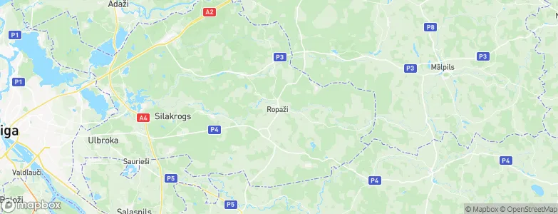 Ropaži, Latvia Map