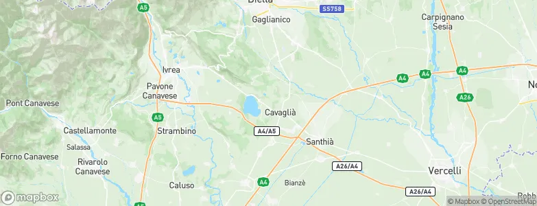 Roppolo, Italy Map