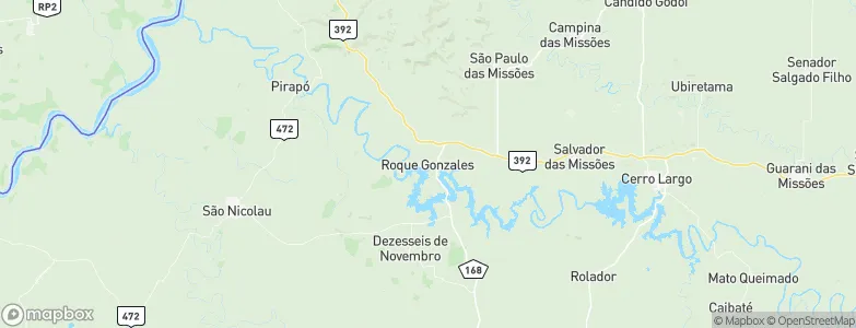 Roque Gonzales, Brazil Map
