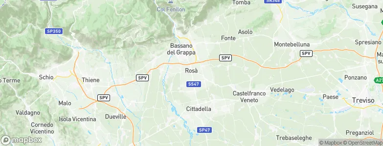 Rosà, Italy Map