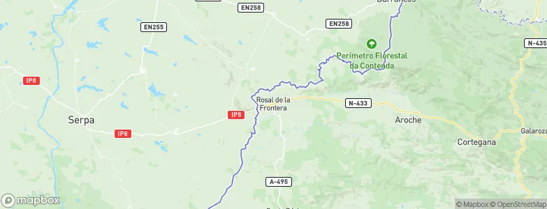 Rosal de la Frontera, Spain Map