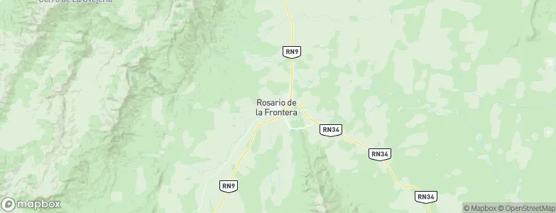Rosario de la Frontera, Argentina Map