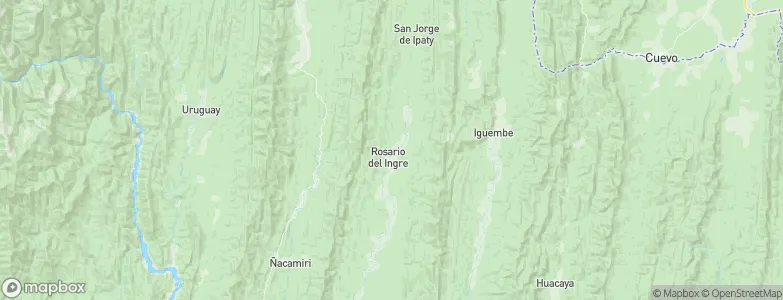 Rosario del Ingre, Bolivia Map