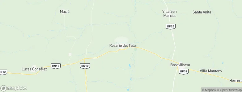 Rosario del Tala, Argentina Map