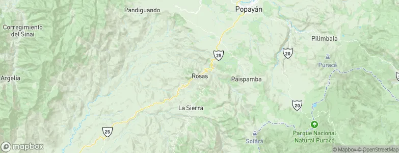 Rosas, Colombia Map