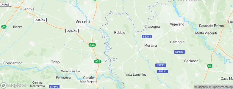 Rosasco, Italy Map