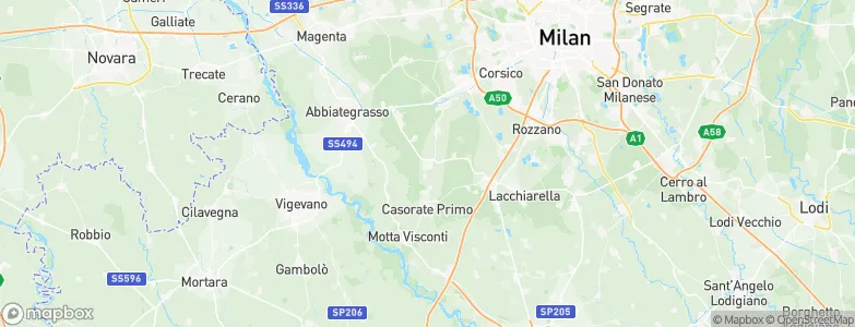 Rosate, Italy Map