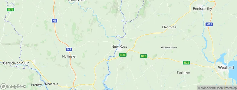 Rosbercon, Ireland Map