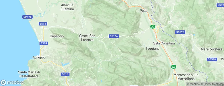 Roscigno, Italy Map