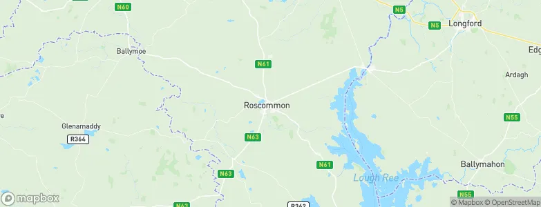 Roscommon, Ireland Map