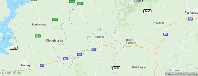 Roscrea, Ireland Map