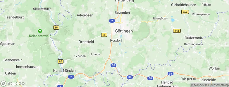 Rosdorf, Germany Map