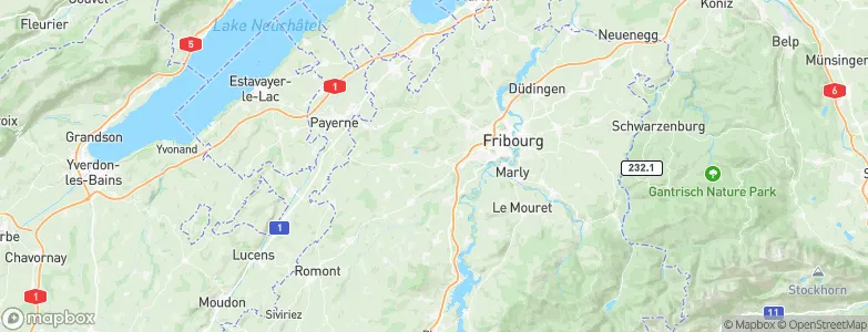 Rosé, Switzerland Map