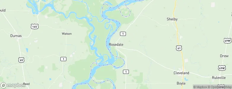 Rosedale, United States Map