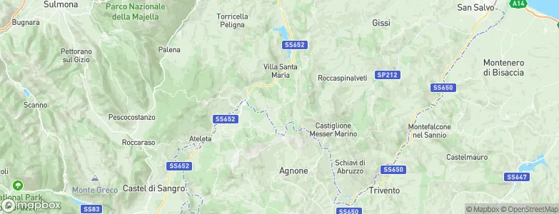 Rosello, Italy Map