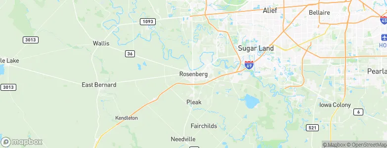 Rosenberg, United States Map