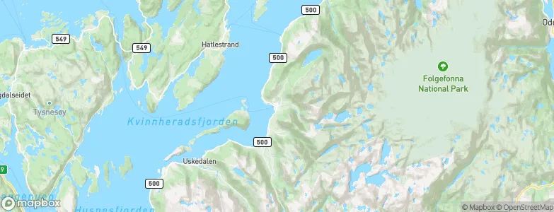 Rosendal, Norway Map