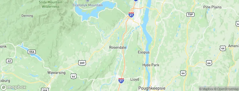 Rosendale, United States Map