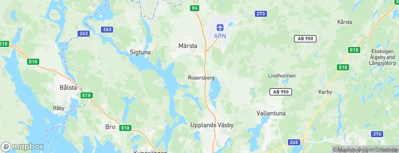 Rosersberg, Sweden Map