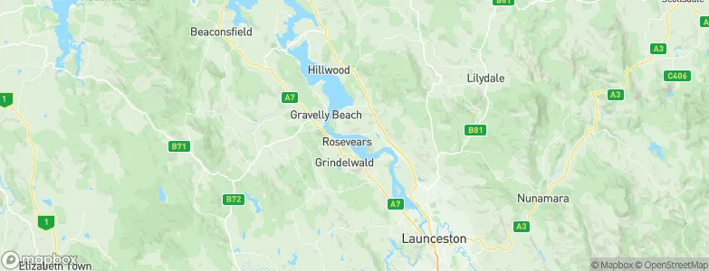 Rosevears, Australia Map