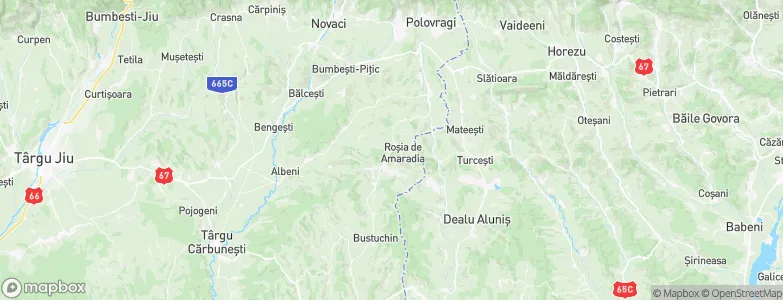 Roşia de Amaradia, Romania Map