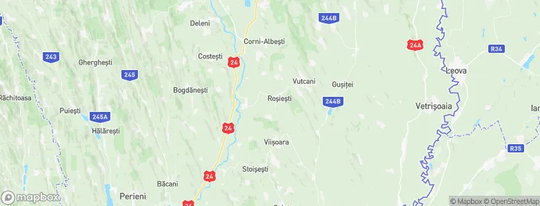 Roşieşti, Romania Map