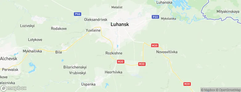 Roskoshnoye, Ukraine Map