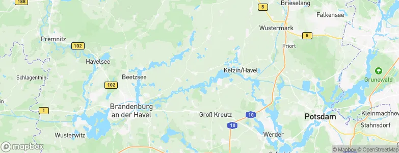 Roskow, Germany Map