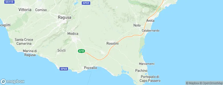 Rosolini, Italy Map