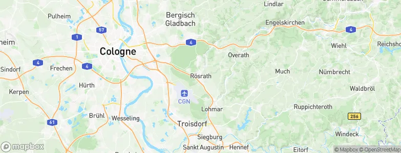 Rösrath, Germany Map