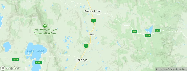 Ross, Australia Map