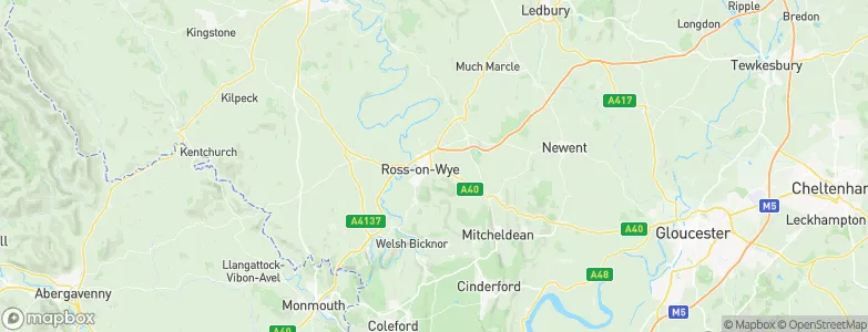 Ross on Wye, United Kingdom Map