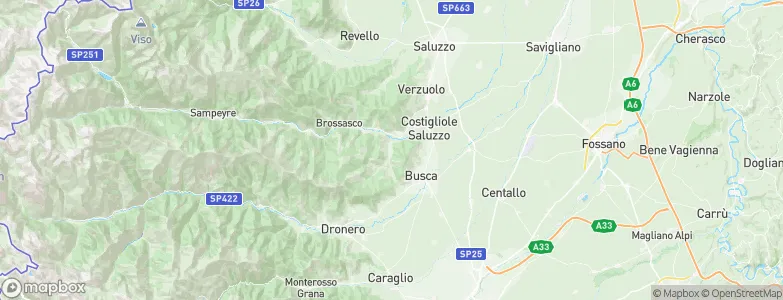 Rossana, Italy Map