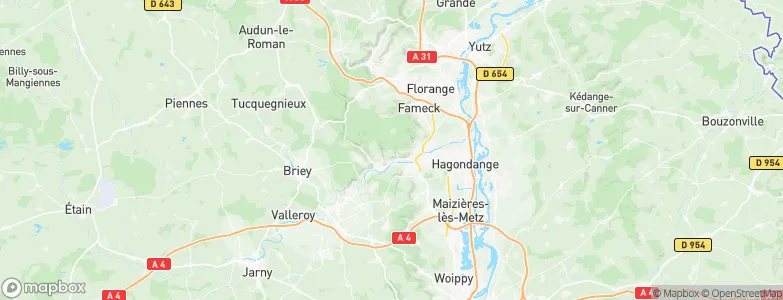 Rosselange, France Map
