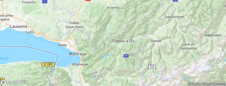 Rossinière, Switzerland Map
