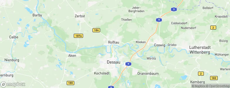 Roßlau, Germany Map
