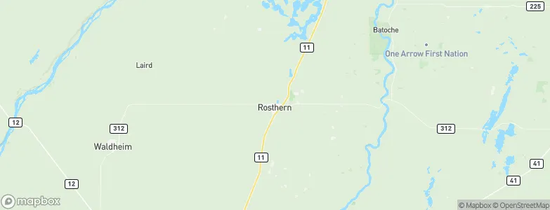 Rosthern, Canada Map