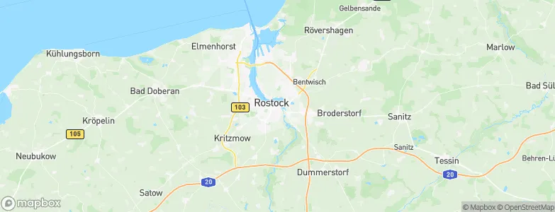 Rostock, Germany Map