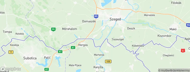 Röszke, Hungary Map