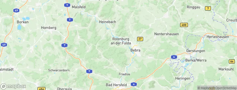 Rotenburg an der Fulda, Germany Map