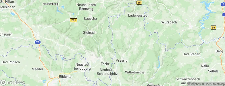 Rottenbach, Germany Map