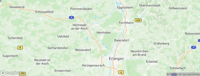Röttenbach, Germany Map