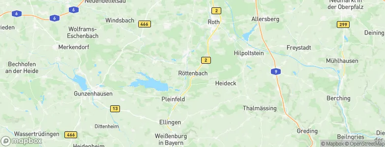Röttenbach, Germany Map