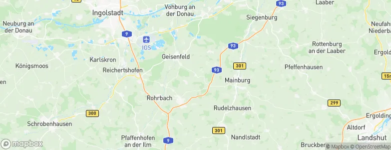 Rottenegg, Germany Map