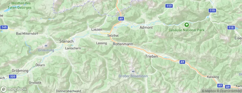 Rottenmann, Austria Map