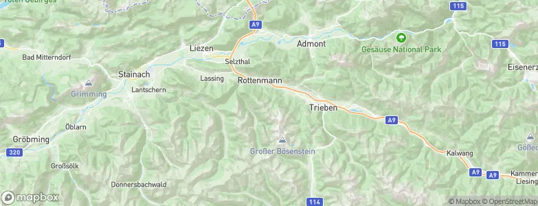 Rottenmann, Austria Map