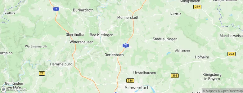 Rottershausen, Germany Map