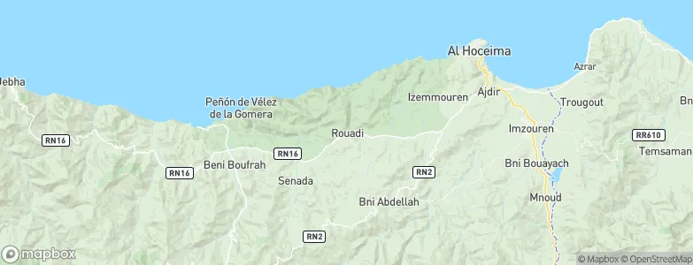 Rouadi, Morocco Map
