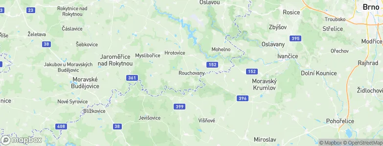 Rouchovany, Czechia Map