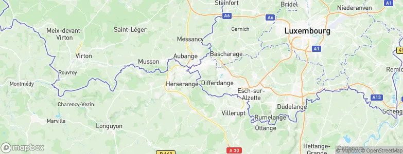 Roudenhaff, Luxembourg Map